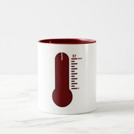 Bicolor Taza Termómetro de Estrés