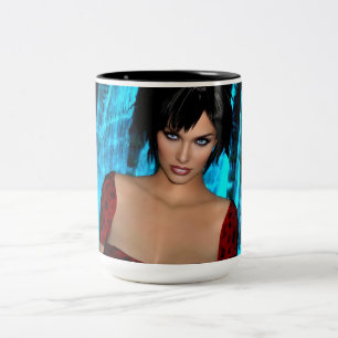 Bicolor taza The World Behind the Eyes