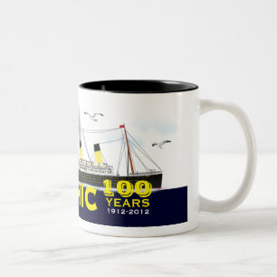 Bicolor Taza titánica del aniversario de la tragedia