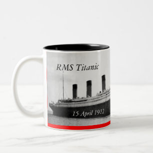 Bicolor Taza titánica del RMS