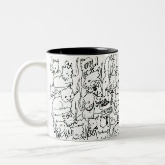 Bicolor Taza Todos Los Gatitos