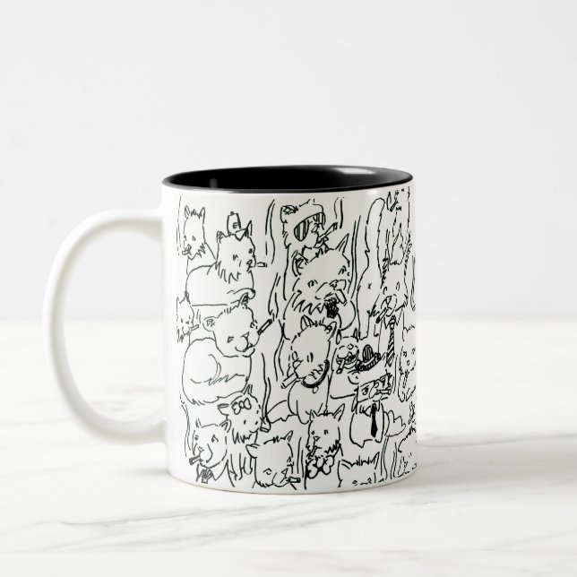Bicolor Taza Todos Los Gatitos (Izquierda)