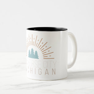 BICOLOR TAZA TRANSVERSAL DE MICHIGAN DE LA CIUDAD