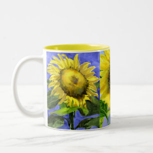 Bicolor Taza triple del girasol