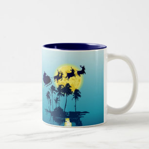 Bicolor Taza tropical del navidad