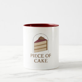 Bicolor Taza - Un Pedazo de Tarta