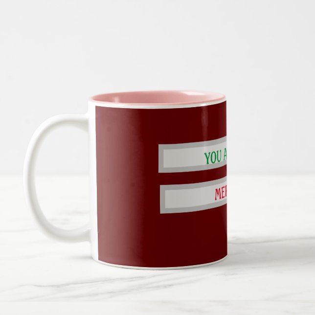 Bicolor Taza Única Feliz Navidad (Izquierda)