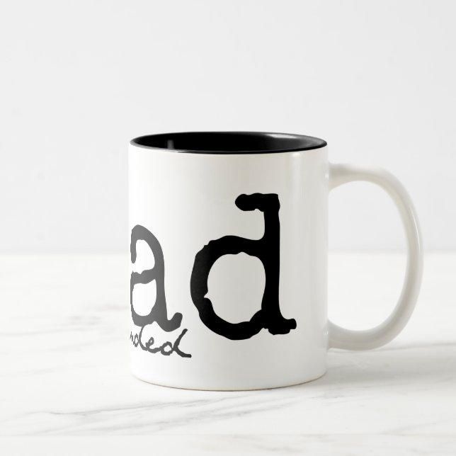Bicolor Taza Uno-Dada leída (Derecha)