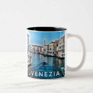 Bicolor Taza veneciana del canal