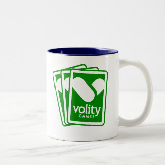 Bicolor Taza verde y azul del dos-tono