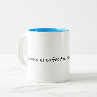 Bicolor Taza Verso Español Mono