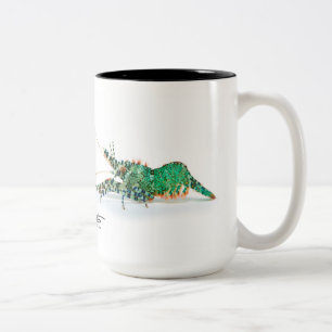 Bicolor Taza veteada del camarón