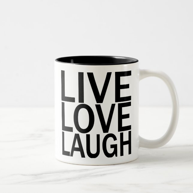 Bicolor Taza viva de la risa del amor (Derecha)