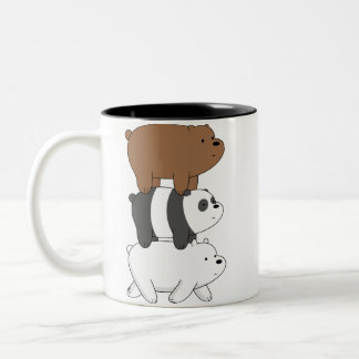 Bicolor Taza We Bare Bears impresión doble cara