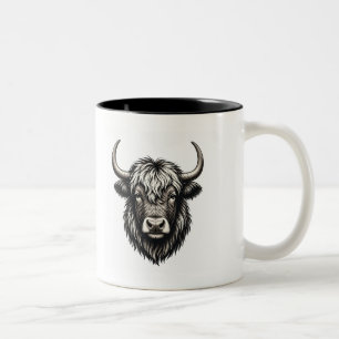 Bicolor Taza Yak – Taza de café con diseño único minimalis