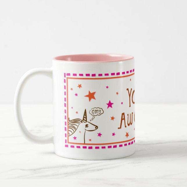 Bicolor taza you=awesome (Izquierda)