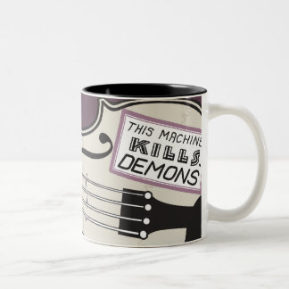 Bicolor Taza zurda del violín del MES del lavadero