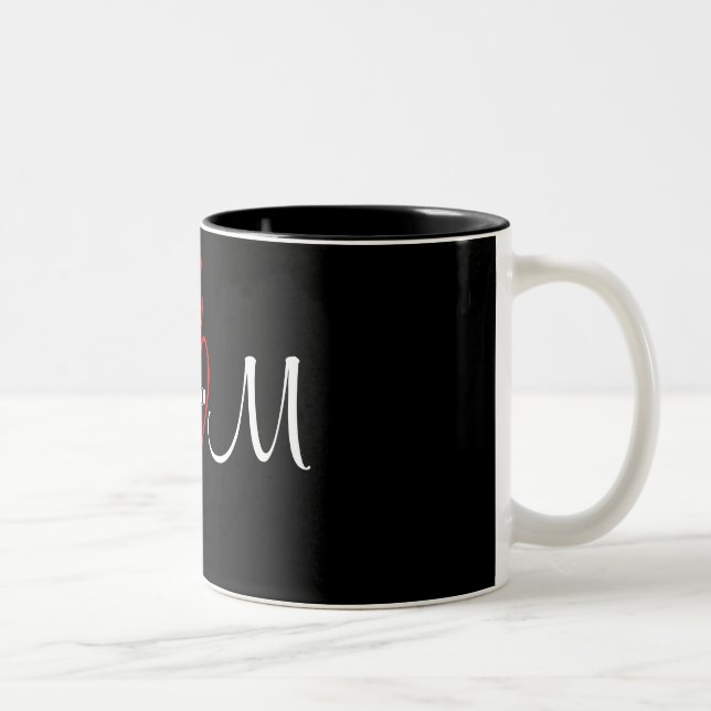 Bicolor Te amo taza de la mamá (Derecha)