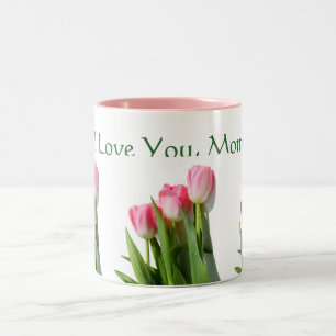 Bicolor Te amo, taza de la mamá