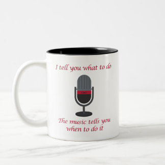 Bicolor "Te digo qué hacer, la música... " Taza Mug