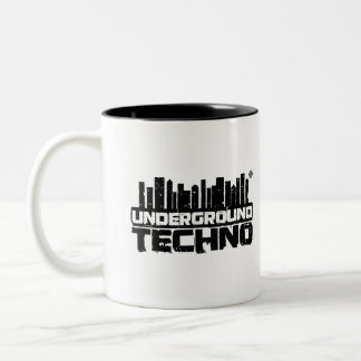 Bicolor Techno subterráneo - taza
