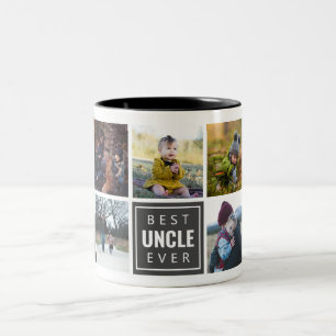 Bicolor Tía/Tío MEJOR DEL MUNDO Taza Personalizada con Fot