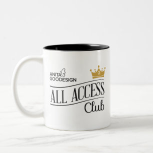 Bicolor Toda la taza del club del acceso