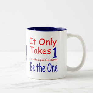 Bicolor Toma solamente una taza del Dos-Tono