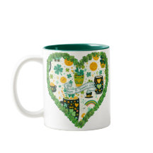 Toma Un Poco de Suerte: Taza con Forma de Corazón