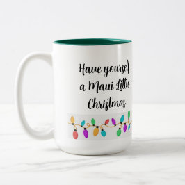 Bicolor Tómate una taza de Navidades pequeños MAUI
