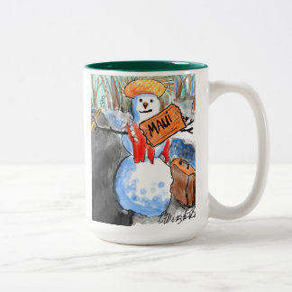 Bicolor Tómate una taza de Navidades pequeños MAUI
