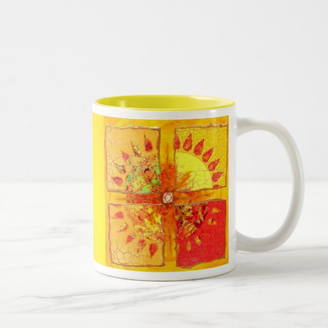 Bicolor Traiga detrás la taza de Sun (Derecha)
