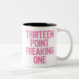 Bicolor trece puntos freaking una taza