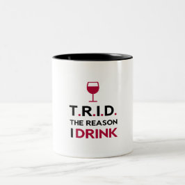 Bicolor TRID la razón bebo la taza entonada dos