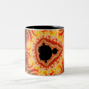 Bicolor Trono de Satan - taza del fractal