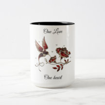 Un amor, una taza de café del corazón