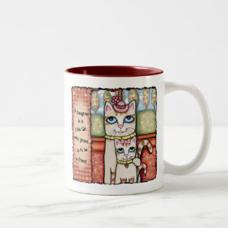 Bicolor Una hija es, taza del café/del té