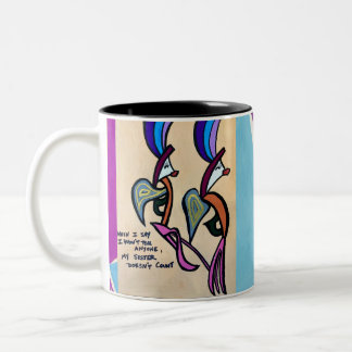 Bicolor ¡Una taza de café muy linda para darle a tu herman