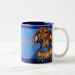 Bicolor Una taza de Coffe del Dachshund