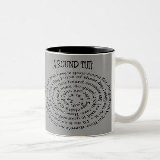 Bicolor Una taza de té redonda