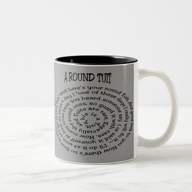 Bicolor Una taza de té redonda (Derecha)