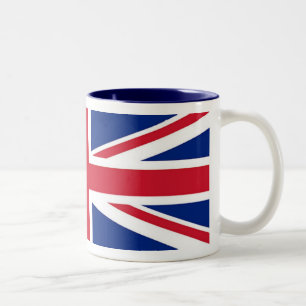 Bicolor Union Jack - taza