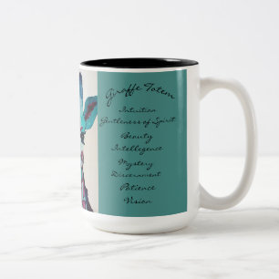 Bicolor Uno de una taza de café buena del tótem de la