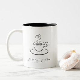 Bicolor Usted es mi taza de taza del té