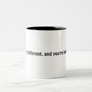 Bicolor Usted es taza hermosa