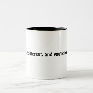 Bicolor Usted es taza hermosa