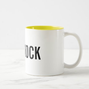 Bicolor Usted oscila la taza