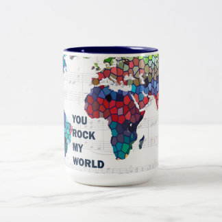 Bicolor Usted oscila mi taza del mundo