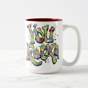 Bicolor ¡Usted oscila! Taza