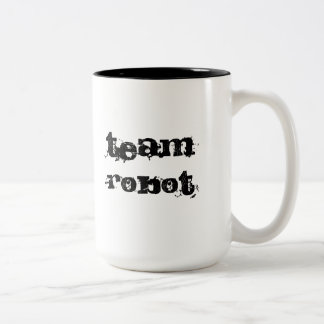 Bicolor va la taza del robot del equipo
